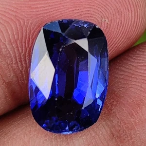 Natural 10.55 Ct Cushion Shape Certified Blue Sapphire Loose Gemstone - Picture 1 of 3