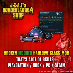 Borderlands 4✨ MODS CLASE HARLOWE MODIFICADOS HABILIDADES LOCAS ROTAS BL4 ✅PC-PS-XBOX✨ - Imagen 1 de 2