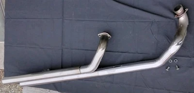 Yamaha V Star 1100 Classic Bub 1999-03 cromo tubos escalonados dobles escape ¡Bonito! Foto 1 de 4