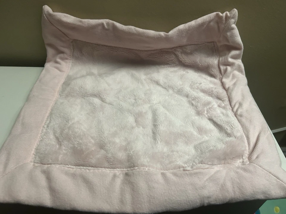 Old Navy Vintage Pink Security Blanket Baby Lovey Plush 14" Square  HTF Rare - Image 1 of 4