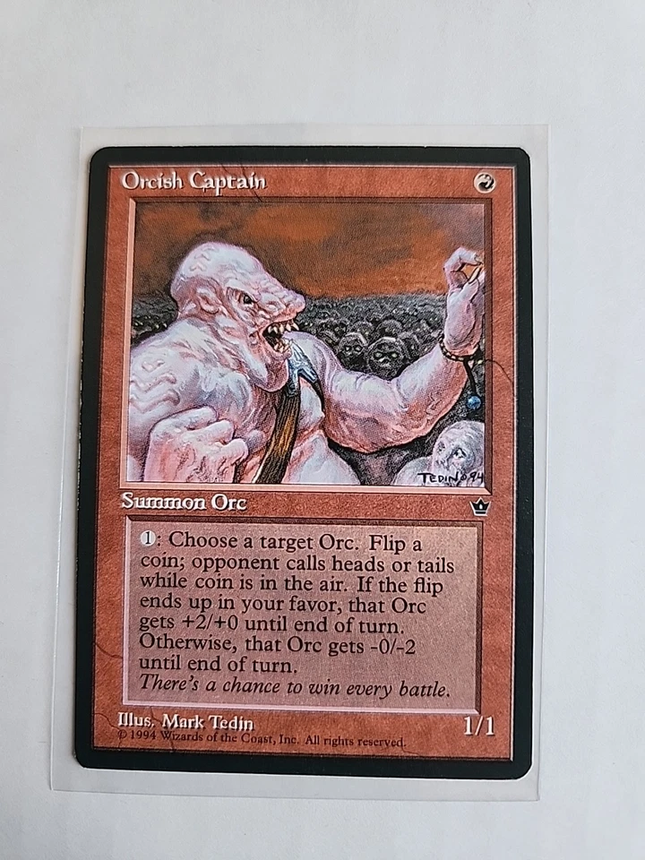Orcish Captain - Fallen Empires - MTG Magic - Uncommon - Red Creature - Image 1 of 1