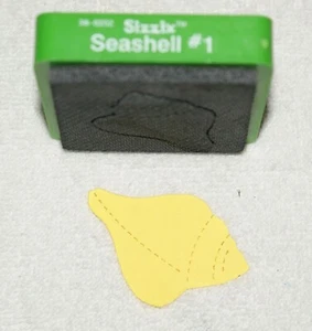 Sizzix Muschel #1 38-0202 grün Würfel Handarbeit schneller Versand - Bild 1 von 2