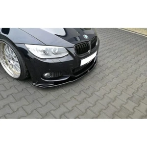 Front Diffuser Diffusor V1 Maxton Design Gloss Black Abs For Bmw 3 E92 Msport FL - Picture 1 of 4