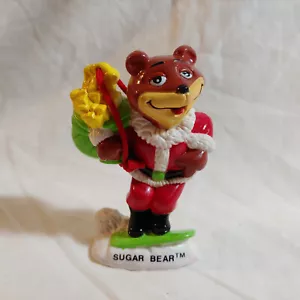 vintage Post Sugar Crisp Sugar Bear 1993 santa figure - Picture 1 of 7