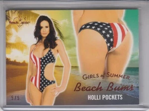 Holli Pockets 2025 Benchwarmer Girls Of Summer Beach Bums Bronze Card SP 5/5 - Picture 1 of 2