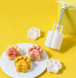 Mooncake Mold with 6 StampsMid-Autumn Festival Hand-Pressure Flower Moon Cake... - Picture 1 of 6