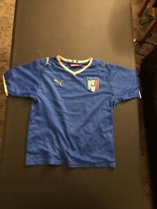 Kids Puma Italy home soccer jersey Euro 2008 size M