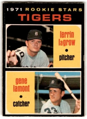 1971 O-Pee-Chee Tigers Rookies - Lerrin LaGrow/Gene Lamont Rookie #39 B - Image 1 of 2