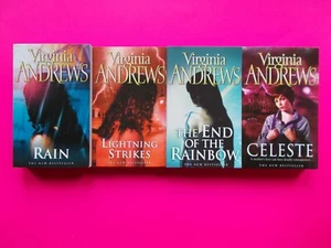 Rain Lightning Strikes End Of The Rainbow & Celeste By VIRGINIA ANDREWS - AS NEW - Picture 1 of 4