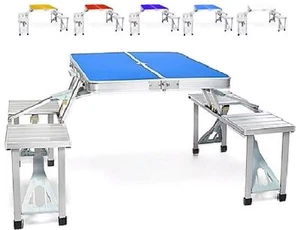 HGTV Home - Folding All in One Every Use Table- Color Blue NICE ** L@@K** - Picture 1 of 1