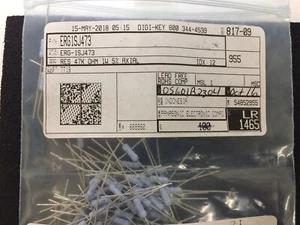 ERG1SJ473 PANASONIC RES 47K OHM 5% 1W AXIAL 40 PIECES - Picture 1 of 1