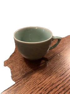 VTG ZHOUGGUO LONGQUAN CELADON-GLAZED 2 1/4" KOI FISH CUP-BLUE SEAL CHINA MARK - Picture 1 of 6