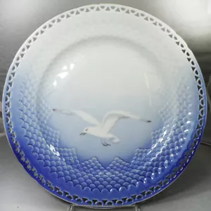 Plato de cena SEAGULL DE ENCAJE COMPLETO Bing & Grondahl 10,25" NUEVO NUNCA USADO Dinamarca - Imagen 1 de 7
