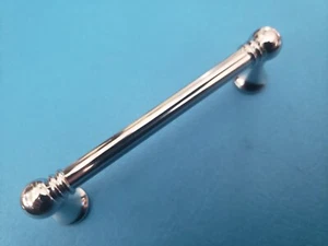 Top Knobs M1623 Edwardian Collection 3-3/4" Centers Grace Pull, Polished Chrome - Picture 1 of 7
