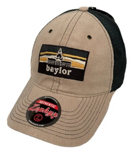 Zephyr NCAA Baylor Bears "Landmark" Curved Bill Washed Mesh ADJ Hat BRAND NWT - Picture 1 of 6