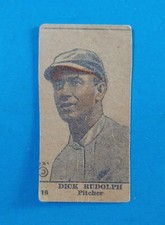 1921 W516-2-3 #16 BASEBALL STRIP CARD DICK RUDOLPH VG