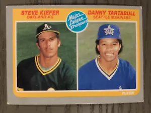 Steve Kiefer / Danny Tartabull - Major League Perspektiven - 1985 Fleer #647 - Bild 1 von 2