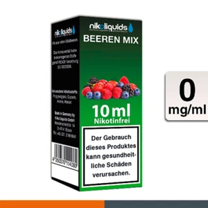Nikoliquids Beeren Mix 0 mg/ml Flasche 10 ml E-Liquid Nikotinfrei - Bild 1 von 1