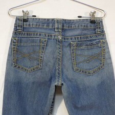 Aeropostale Hailey Skinny Flare Jeans w Heavy Stitching Size 3/4 Regular