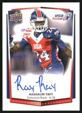 2015 Upper Deck USA Football Autographs #95 Rashaun Taft