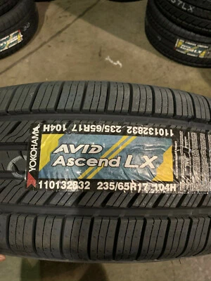 2 New 235 65 17 Yokohama Avid Ascend LX Tires - Image 1 of 4