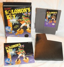 Solomon's Key (Nintendo NES, 1986) In Box Manual, Foam, Cover MINTY 