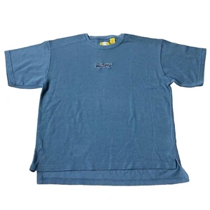Vintage Mossimo Shirt Large Y2K 90s Spell Out Logo Waffle Knit Surf Skate - Picture 1 of 7
