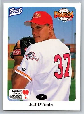 1996 Best Cards Jeff D' Amico #7 El Paso Diablos - Image 1 of 2