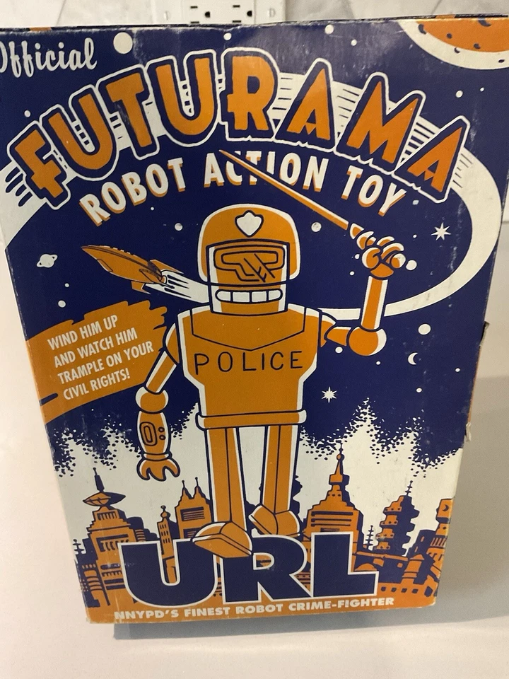 Futurama URL officer Wind UP Action Figure Vintage - Image 1 of 4
