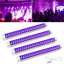 4Pcs Chrismats Black Light Tube Light Bar UV LED Stage Blacklight Party DJ Club