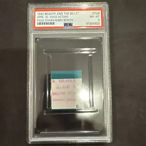 DISNEY'S BEAUTY AND THE BEAST 1992 Ticket Stub PSA 8 Super Rare Iconic Movie - Picture 1 of 2