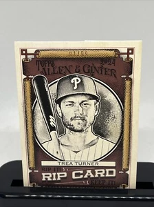 Trea Turner 2024 Topps Allen & Ginter Rip Card SP 81/99 RIPPED Phillies #RIP-TT - Foto 1 di 2
