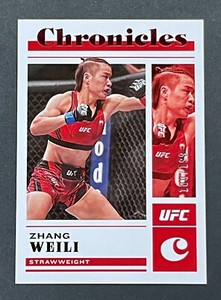 ZHANG WEILI 2023 Panini Chronicles UFC #46 RED PARALLEL /199 Strawweight China