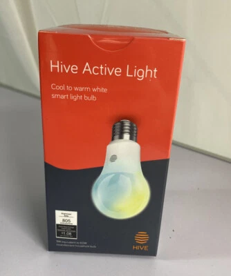 Hive Active Light LED Light Bulb for Smart Home, Cool to Warm White Sealed New - Image 1 of 4