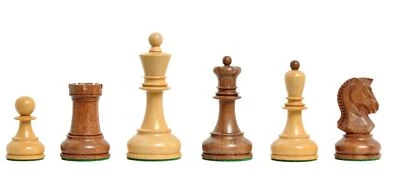 The Dubrovnik Chess Set - Pieces Only - 3.75" King - Golden Rosewood - Image 1 of 4
