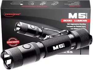 Powertac M5-G3 2030 Lumen wiederaufladbare LED EDC Taschenlampe mit magnetischem Ladegerät - Bild 1 von 6