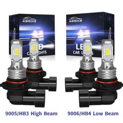 Faro LED HI-LO blanco 4 puertas para Dodge Journey utilitario 2009-2019 4 piezas haz Foto 1 de 4