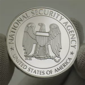 US Central Security Service NSA National Security Agency Challenge Silver Coin - Picture 1 of 3