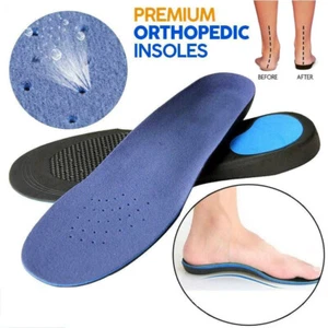 3D Orthotic Flat Feet Foot High Arch Gel Heel Support Shoe Inserts Insoles Pads - Picture 1 of 13