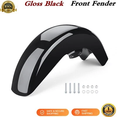 Vivid Black Front Fender For Harley Street Glide FLHX/Road Glide FLTRX 2014-2024 - Imagem 1 de 4