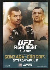 2015 TOPPS UFC POSTER CARD INSERT FIGHT PASS MIRKO CRO COP GABRIEL GONZAGA 64
