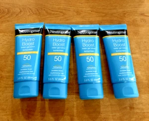 4 Neutrogena Hydro Boost Water Gel Sunscreen Lotion SPF 50 3oz - Picture 1 of 1