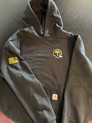 Iowa Hawkeyes Sudadera con Capucha - Carhartt, Taburete de Bar, Negro, XXL, 2XL  Foto 1 de 4