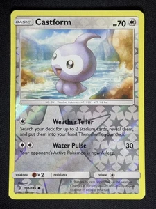 Castform 105/145 Holograma Inverso SM - Tarjeta Pokémon Guardianes en Ascenso Juego de cartas coleccionables - Imagen 1 de 2