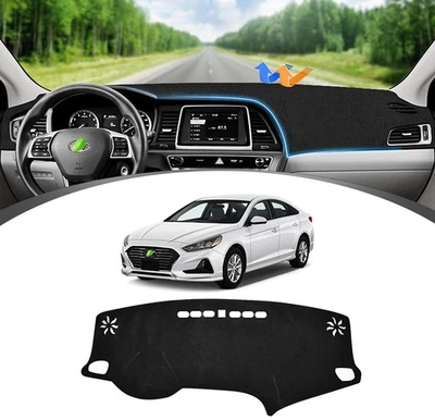 Alfombrilla protectora antirreflejo para tablero de instrumentos de auto Hyundai Sonata 2015-2018 Foto 1 de 4