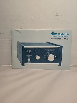 Potenciador de rango dinámico manual original DBX 118 de colección Foto 1 de 4