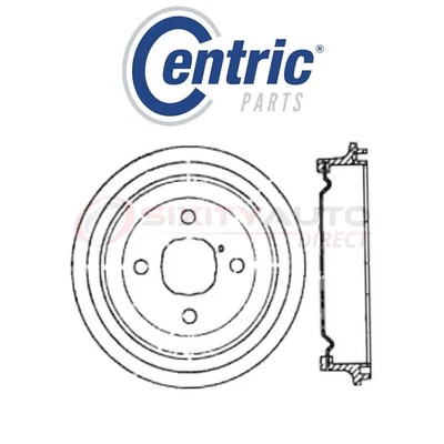 Centric Brake Drum for 1991-2002 Saturn SL1 1.9L L4 - Braking Stopping nd Foto 1 de 4