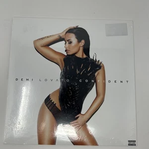 Demi Lovato Confident Vinyl Record - Dipped Black / White - New Sealed - Imagen 1 de 3