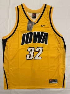 Neu mit Etikett 2002 Vintage Nike Reggie Evans Iowa Hawkeyes Basketball Trikot Herren XL #2 - Bild 1 von 7