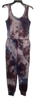 Mono Hippie Rose para mujer púrpura tie dye polar cordón cintura talla M NUEVO Foto 1 de 4